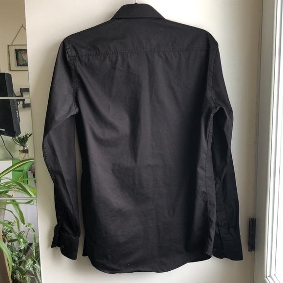 Tristan Black Fitted Shirt - Picture 6 of 7